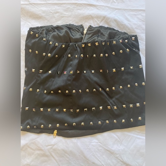 Dots Pleather Studded Halter Top Size Large NWT - Picture 2 of 3